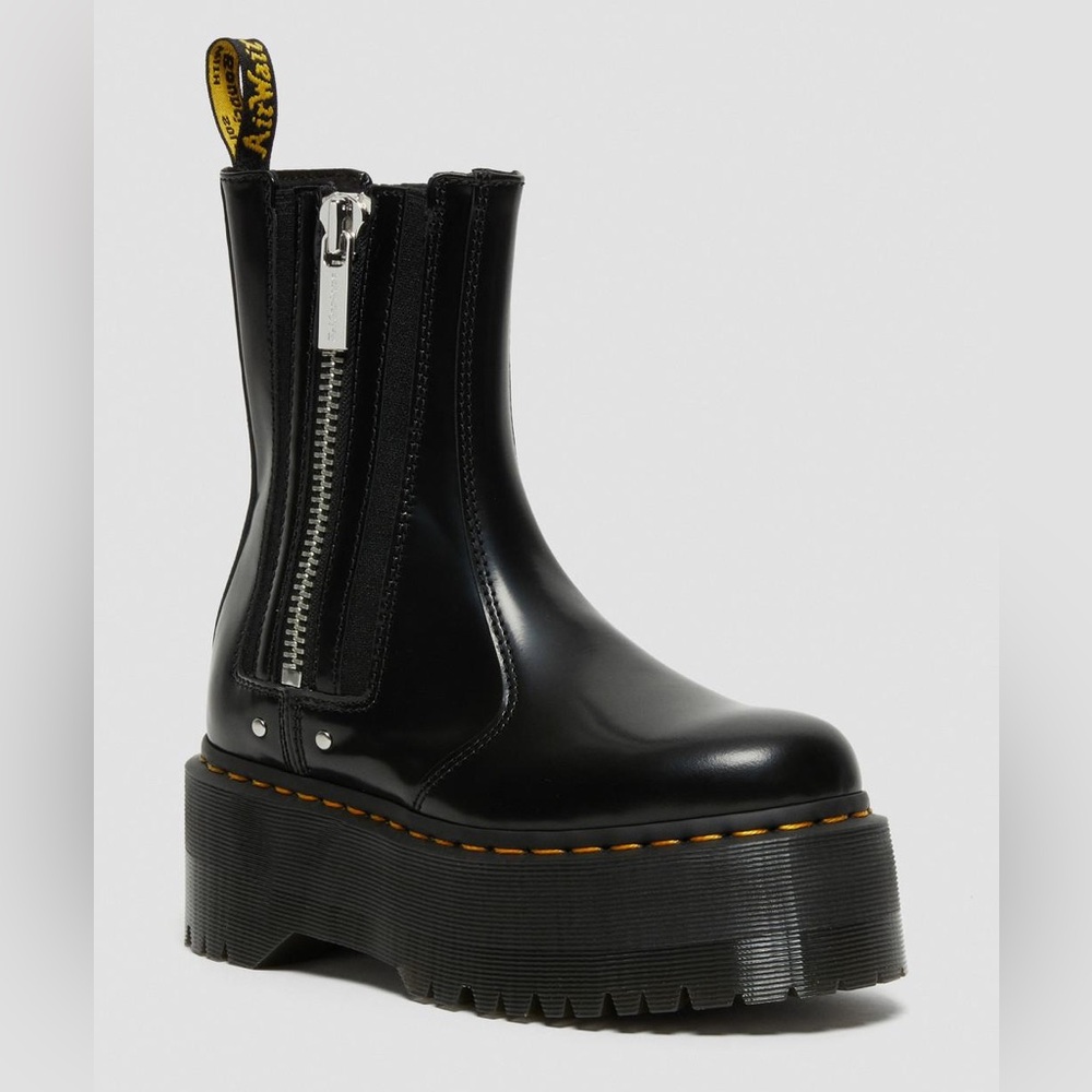 Dr Martens - 2976 MAX LEATHER PLATFORM CHELSEA BOOTS